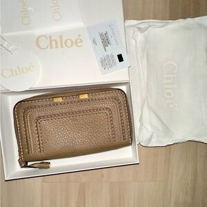 Chloe Marcie long Tan Wallet